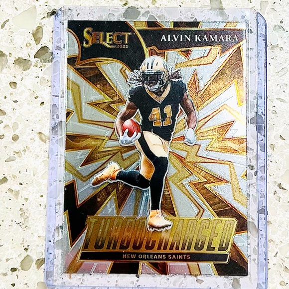 ALVIN KAMARA TURBOCHARGED CARD INSERT NFL SELECT 2021 NEW ORLEANS SAINTS - Picture 1 of 2